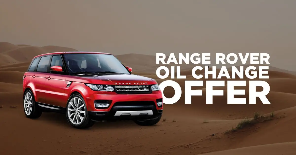 Exclusive Oil Change Offer at Legend Auto Services for Range Rover